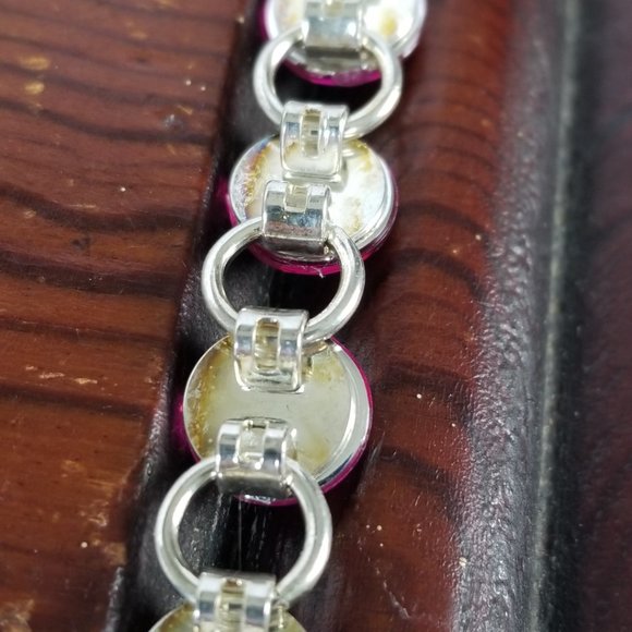 Hot Pink Fuchsia Link Bracelet GIFT Boxed NEW - Picture 6 of 11